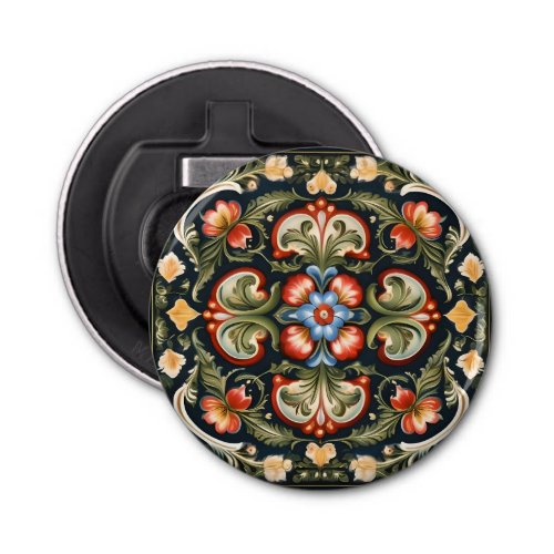 Norwegian Rosemaling Decorative Bottle Opener