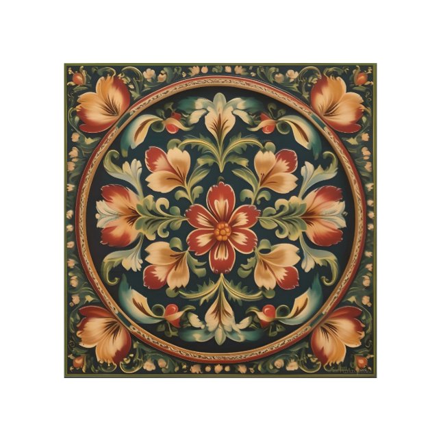 Norwegian Rosemaling Decorative Folk Art (Front)