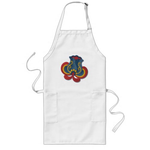 Norwegian Rosemaling Tulip Long Apron