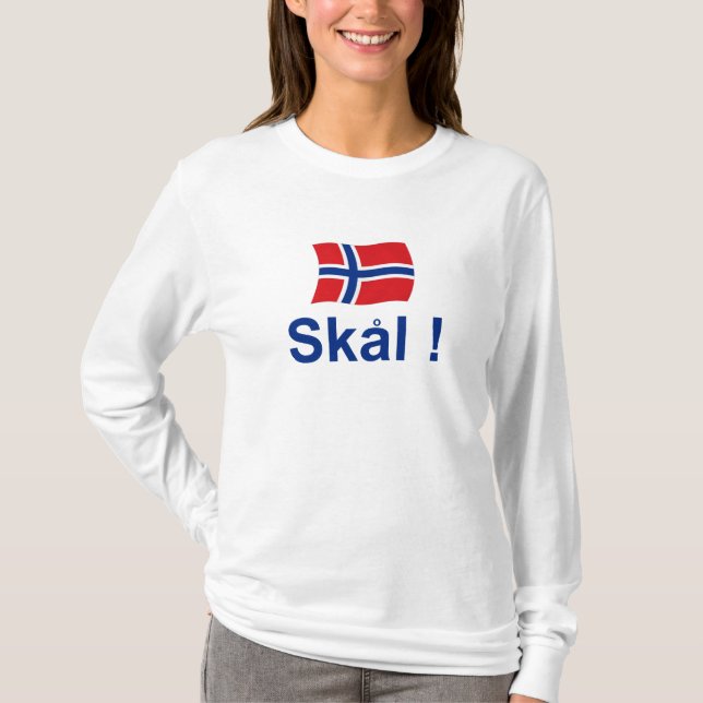 Norwegian Skal! (Cheers) T-Shirt (Front)