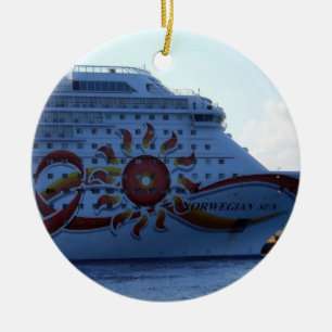 Norwegian Sun Ceramic Ornament