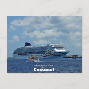 Norwegian Sun, Cozumel, Mexico Postcard