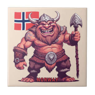 Norwegian Troll Ceramic Tile