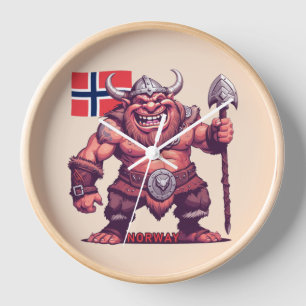 Norwegian Troll Clock