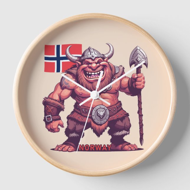 Norwegian Troll Clock (Front)