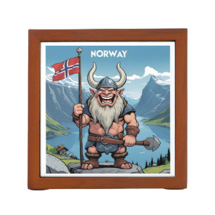 Norwegian Troll Desk Organizer