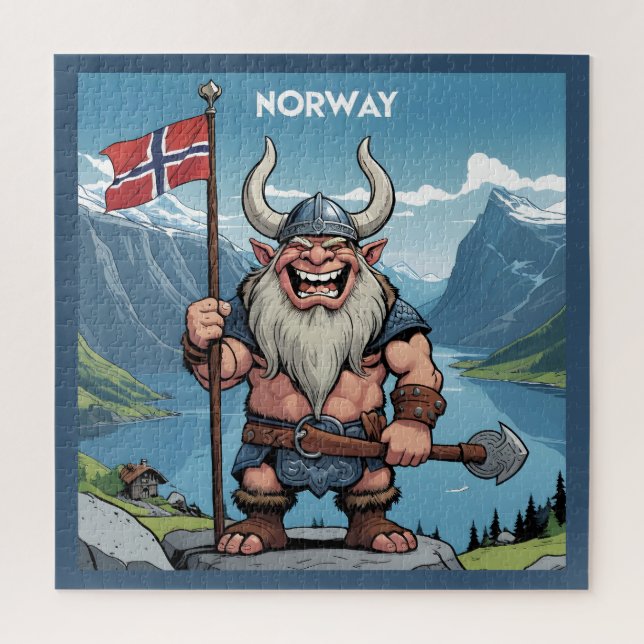 Norwegian Troll Jigsaw Puzzle (Vertical)