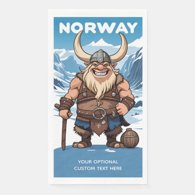 Norwegian Troll Paper Guest Towels (Front)