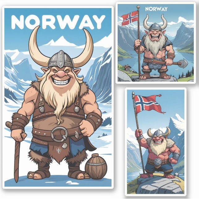 Norwegian Troll Sticker (Front)
