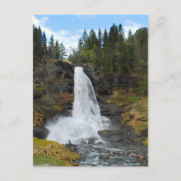 Norwegian Waterfall Postcard