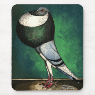 Norwich Cropper Blue Pied Mouse Pad