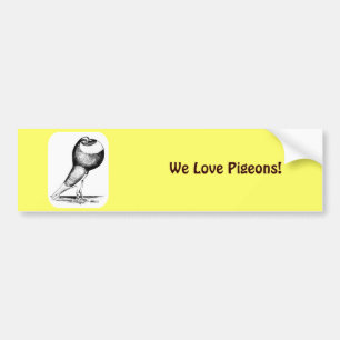 Norwich Cropper Pigeon 1980 Bumper Sticker