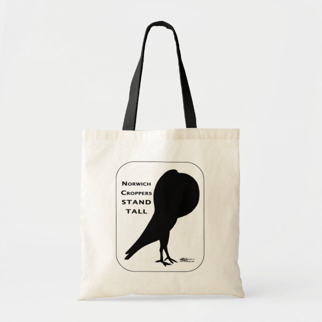 Norwich Cropper Pigeons Stand Tall Tote Bag (Front)
