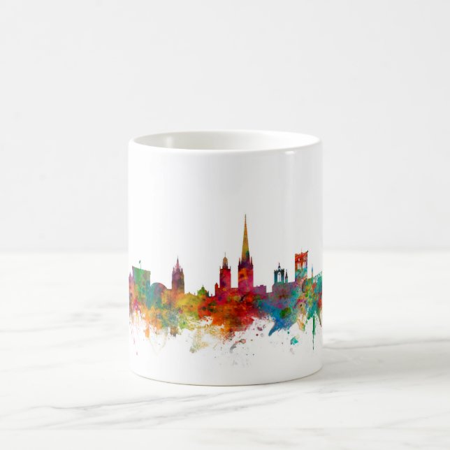 Norwich England Skyline Coffee Mug (Center)