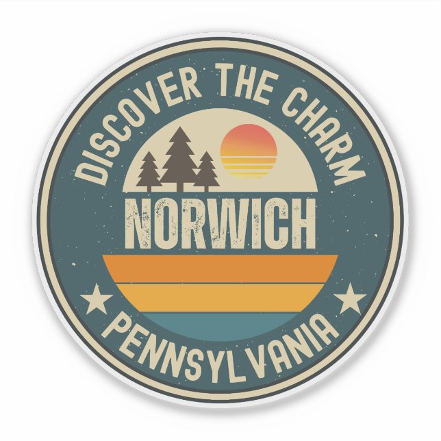 Norwich, Pennsylvania Sticker (Front)