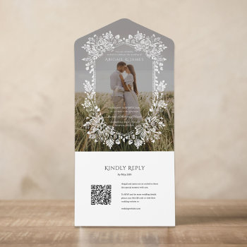 Norwich Photo Wedding Invitation With Rsvp Card by origamiprints at Zazzle