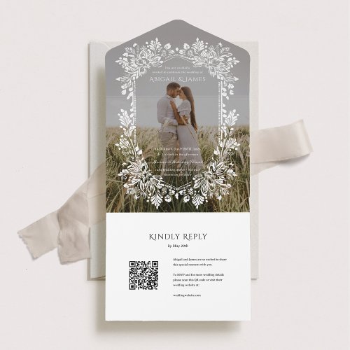 Norwich Photo Wedding Invitation with RSVP Card