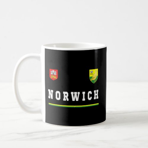 Norwich Sportssoccer Jersey Flag Football Coffee Mug