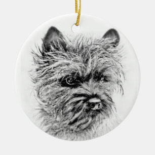 Norwich Terrier Ceramic Ornament