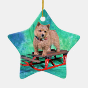 Norwich Terrier Christmas Ornament
