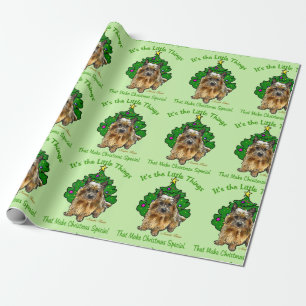Norwich Terrier Christmas Wrapping Paper