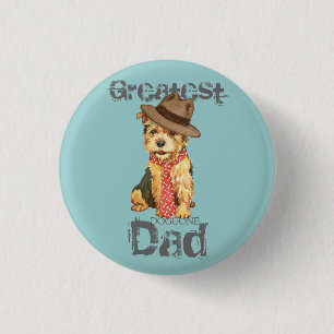 Norwich Terrier Dad Button