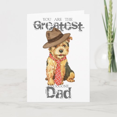 Norwich Terrier Dad Card