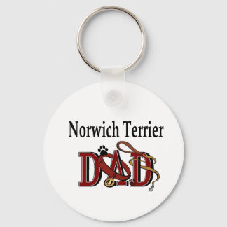 Norwich Terrier Dad Gifts Keychain