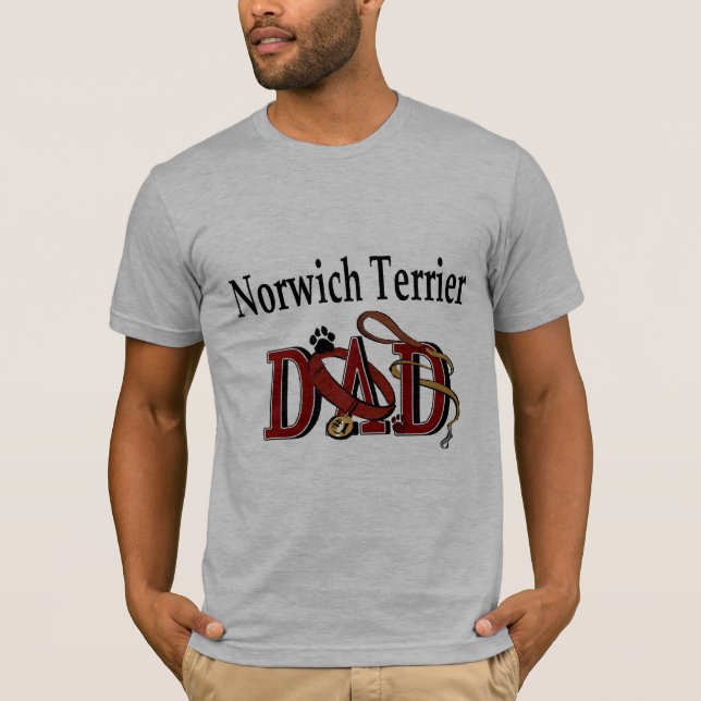 Norwich Terrier Dad Gifts T-Shirt (Front)