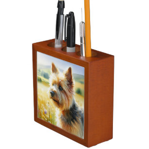 Norwich Terrier Desk Organizer