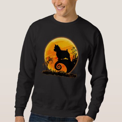 Norwich Terrier Dog And Moon  Dog Halloween Costum Sweatshirt