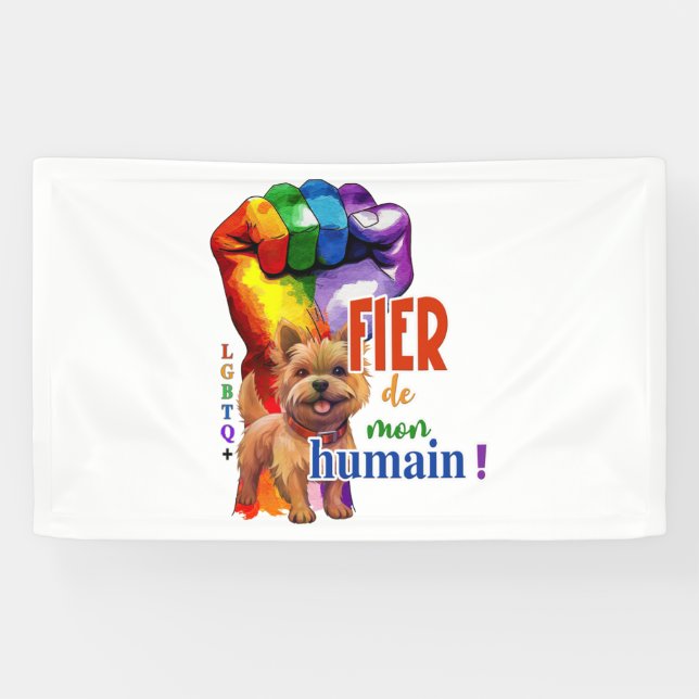 Norwich Terrier dog Banner (Horizontal)