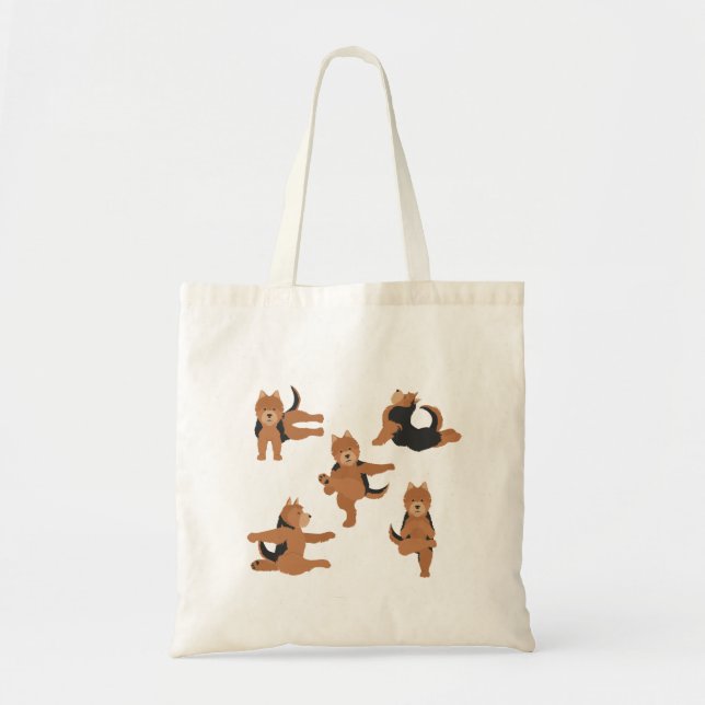 Norwich Terrier dog doing yoga Tote bag (Front)