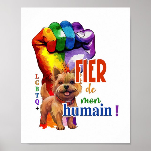 Norwich Terrier dog Poster (Front)