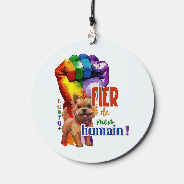 Norwich Terrier dog Wind Chime (Front)