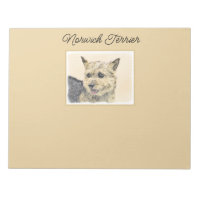 Norwich Terrier Painting - Cute Original Dog Art N