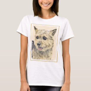 Norwich Terrier Painting - Cute Original Dog Art T-Shirt