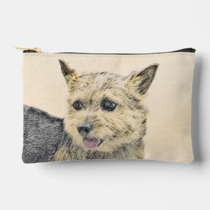Norwich Terrier Painting Cute Original Pet Dog Art Accessory Pouch