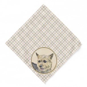 Norwich Terrier Painting Cute Original Pet Dog Art Bandana