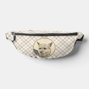 Norwich Terrier Painting Cute Original Pet Dog Art Fanny Pack