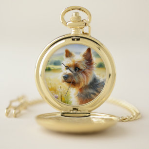 Norwich Terrier Pocket Watch