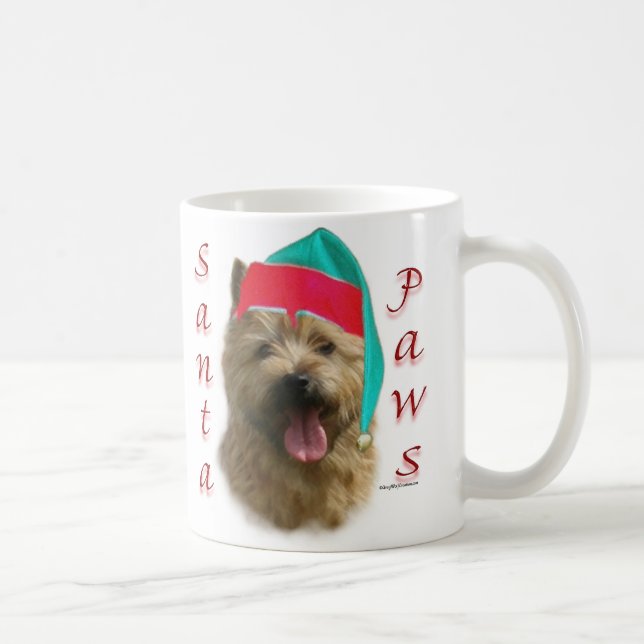 Norwich Terrier Santa Paws Coffee Mug (Right)