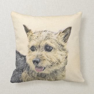 Norwich Terrier Throw Pillow