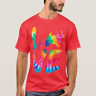 Norwich Terrier Tie Dye Love Dog Mom Dad T-Shirt