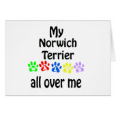 Norwich Terrier Walks Design (Front Horizontal)
