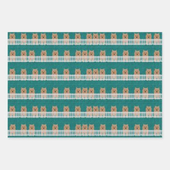 Norwich Terrier Wrapping Paper Flat Sheet Set Of 3 by ellejai at Zazzle
