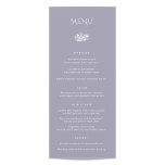 Norwich Wedding Dinner Menu<br><div class="desc">This wedding collection design is a perfect blend of elegance and classic style. The main feature of the design is a delicate floral motif that sits gracefully in the center of the coral colored background.</div>