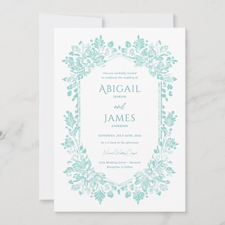 Norwich Wedding Invitation