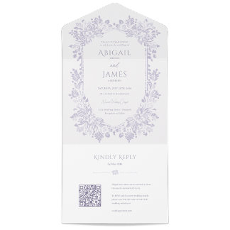 Norwich Wedding Invitation with RSVP Card