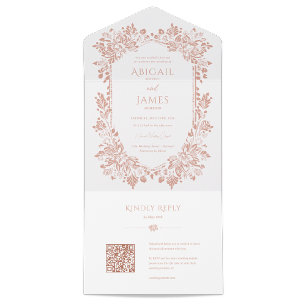 Norwich Wedding Invitation with RSVP Card